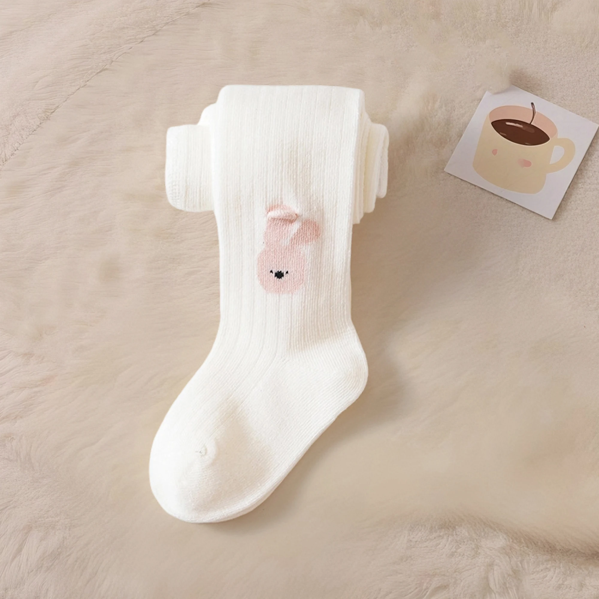 Adorable Baby Girl Leggings with Unicorn Flower Heart Design - Soft and Stretchy Toddler Tights for Little Girls