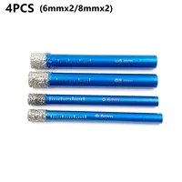 Haute qualité 1 pièce 5-16mm tige ronde brasée céramique marbre granit vitrifié carrelage trou ouvreur diamant foret à sec trou scie Cutter 4