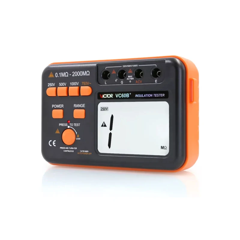 Resistance tester Insulation Resistance Tester VC60B+ Digital Insulation Tester MegOhm Meter