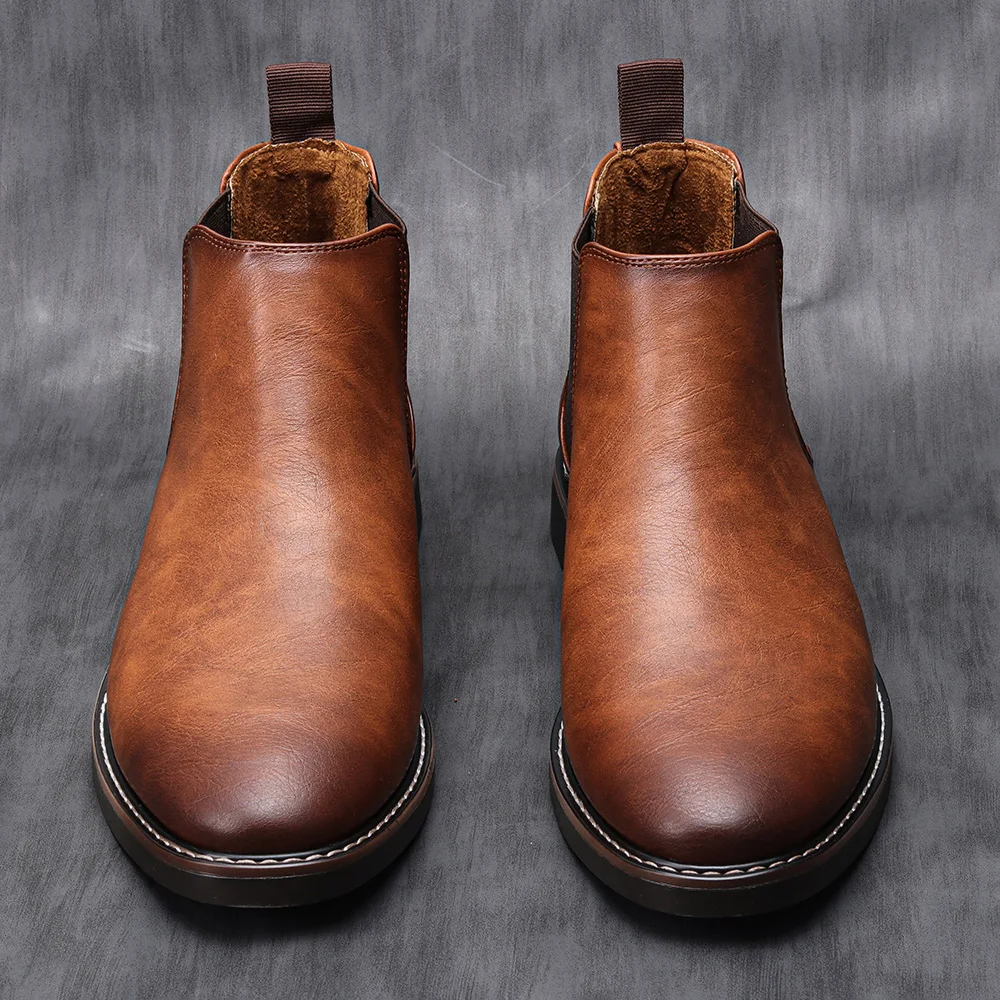 40-46 Men Chelsea boots brand retro leather men Ankle boots Comfortable shoes for men #KD5236