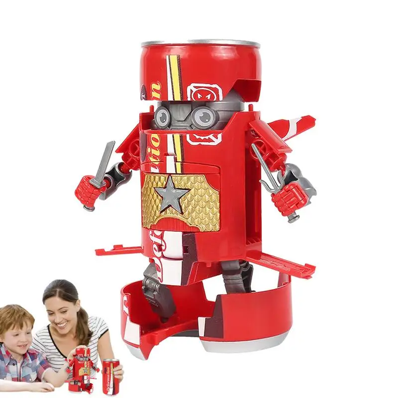 

Деформированная Сода робот экшн-фигурки Can Mecha креативная металлическая деформация обучающие игрушки для детей подарок на день рождения для мальчиков