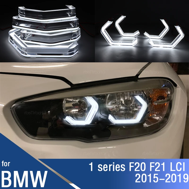 

for BMW 1 series F20 F21 LCI 114i 116i 118i 120i 125i 114d 116d 118d 2015-19 M4 Iconic Style LED Crystal Angel Eye Kit Eyes Kits