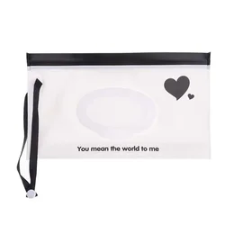 EVA Portable Snap-Strap Wet Wipes Bag with Flip Cover - Stylish Cosmetic Pouch (A9)