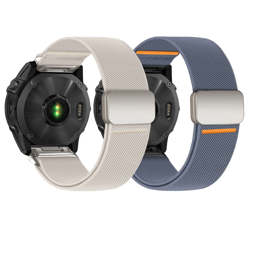 Magnetic Nylon Quick Fit Strap Bracelet - 1-2PCS, 26mm/22mm
