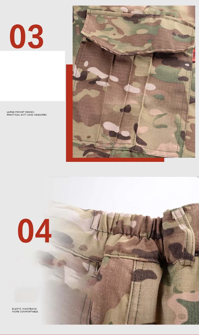 신상 겨울 패딩 바지 카고 팬츠 남성용 따뜻한 캐주얼 멀티 포켓 남성 겨울 전투 카모 전술 작업 바지 남성 의류