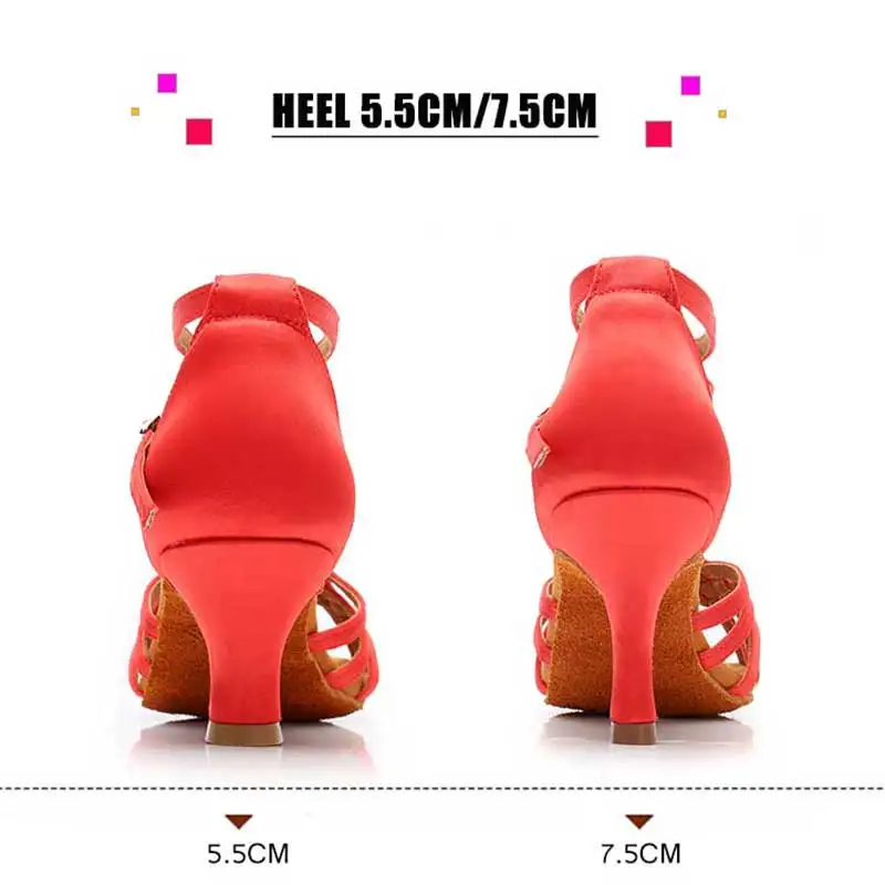New Ballroom Women Latin Dance Shoes Girls Dance Shoes Professional Jazz Tango Salsa Soft Practice Shoes Sandals