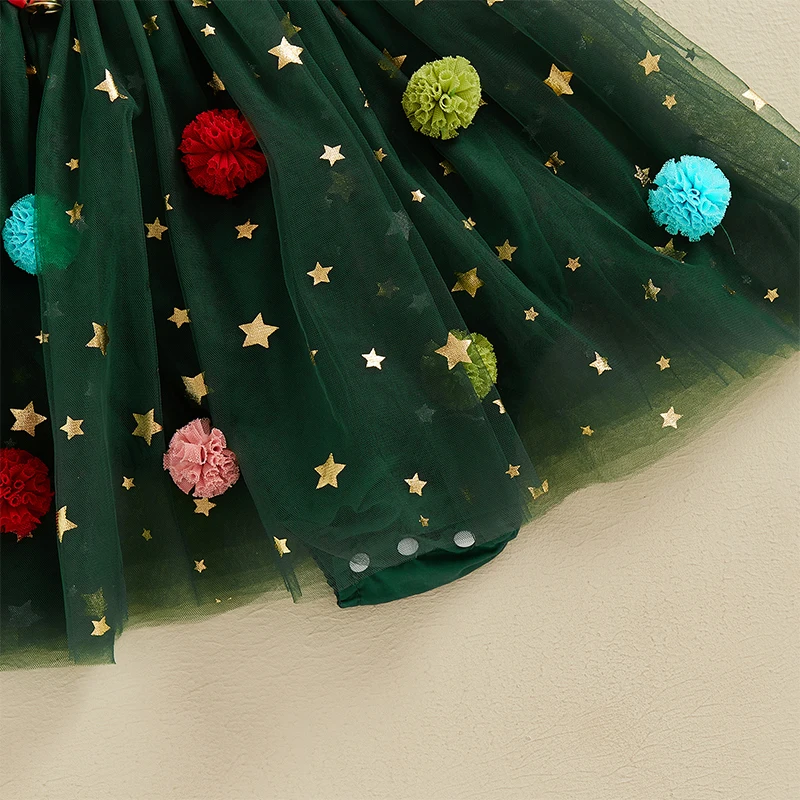 Infant Baby Girl Valentine's Day Outfit Star Heart Flower Tutu Dress Romper Newborn Festival Clothes Dress girls dress baby girl dress