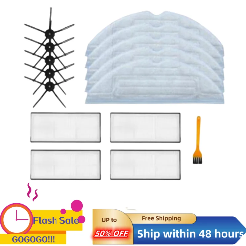 

Replacement Mop Rag Hepa Filter Side Brush for Xiaomi Roborock S7 / T7S Plus Vacuum Cleaner Spare Accessories Parts