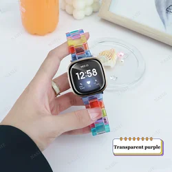Elegant Transparent Resin Strap - Fitbit Versa (PURPLE)
