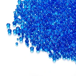 100g Mini Bubble Glass Beads for Resin Art and DIY Crafts (Dark Blue)