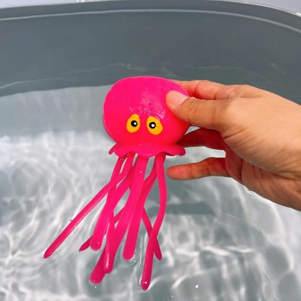 Wasserspiel-Krake, kreatives Badewasserspielspielzeug, wasserabsorbierender Oktopus, lindert Stress, Sprays, Wasser, Badespielzeug für Kinder – Detail 15