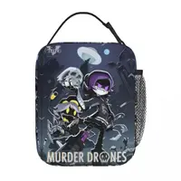 Robot Murder Drones Insulated Lunch Bag Cooler Bag Meal Container Uzi Doorman Horror High Capacity Lunch Box Tote Office Travel 2