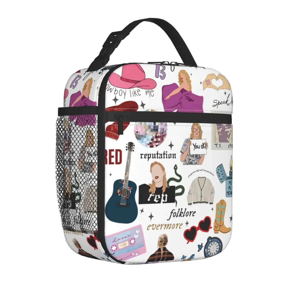 The Eras Tour Insulated Lunch Bag Thermal Bag Reusable Tayloring Large Lunch Box Tote Food Handbags School Outdoor 2