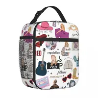 The Eras Tour Insulated Lunch Bag Thermal Bag Reusable Tayloring Large Lunch Box Tote Food Handbags School Outdoor 2
