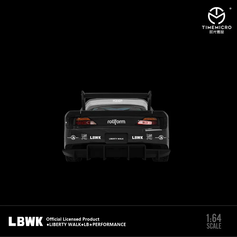 Time micro 1:64 lbwk s15 schwarz limitiert2000 Modell auto aus 