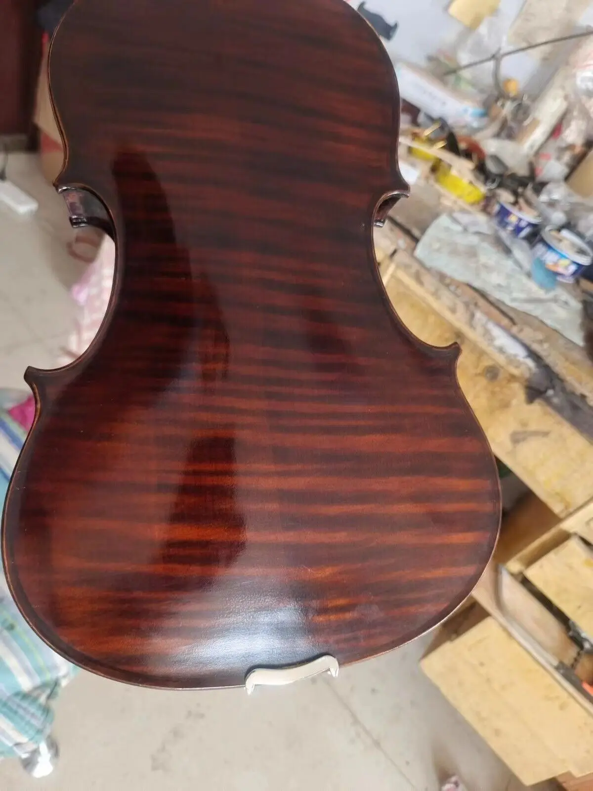 Master 16.5 Inches Viola Ornati Model Flamed Maple Back Spruce Top Hand Carved B