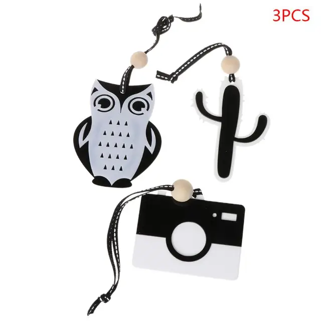 N80C Baby Pram Pendant Chain Chewable Bracelet Baby Mobile Teether Panda Bear  Toy Can Chew BPA Free Baby Teething Gift 4