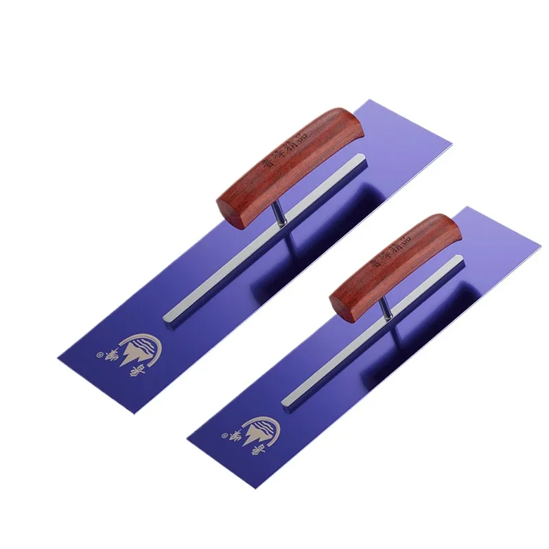 Plastering Board Scraping Putty Iron Plate Plastering Knife Baking Blue Stainless Steel Lengthened Mud Spatula Tiling Tools