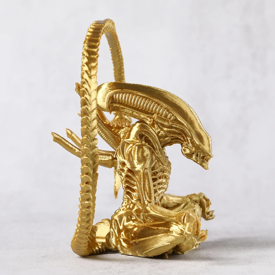 Figurine Alien Xenomorph 28cm - Pose Bouddha, Collection Film - Neuve Sous Boîte