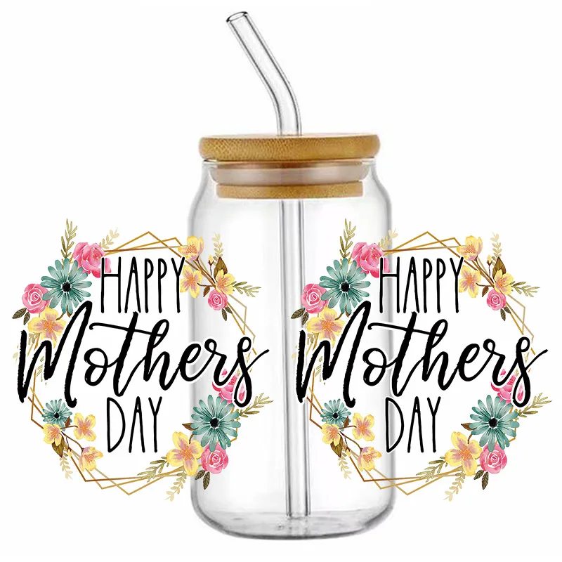 Рисунок 3 - Мама и милые цветы УФ DTF чашка