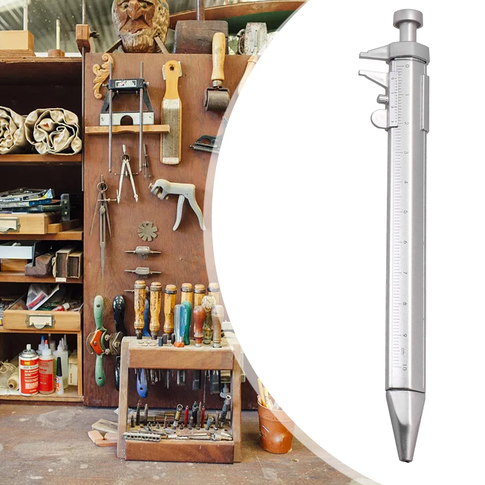 

Multifunction Gel Ink Pen 2 In 1 Vernier Caliper Roller Ball Pen Stationery Measuring Tapes & Rulers