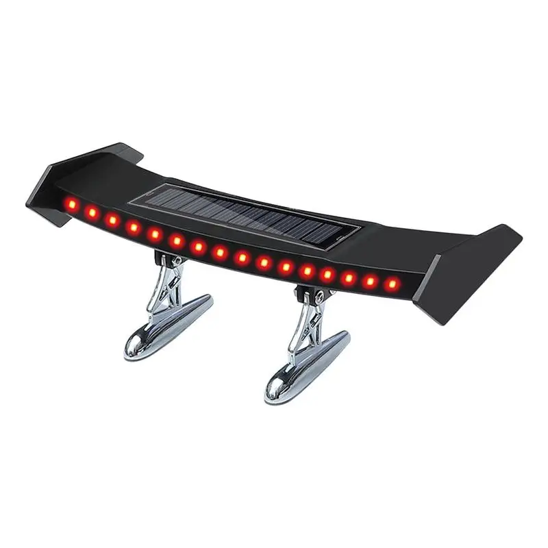 

Solar Powered Car Led Tail Light Led Waterproof Rear Wing Solar Brake Light Car Accessories For Driving Mini Rear Wing Taillight