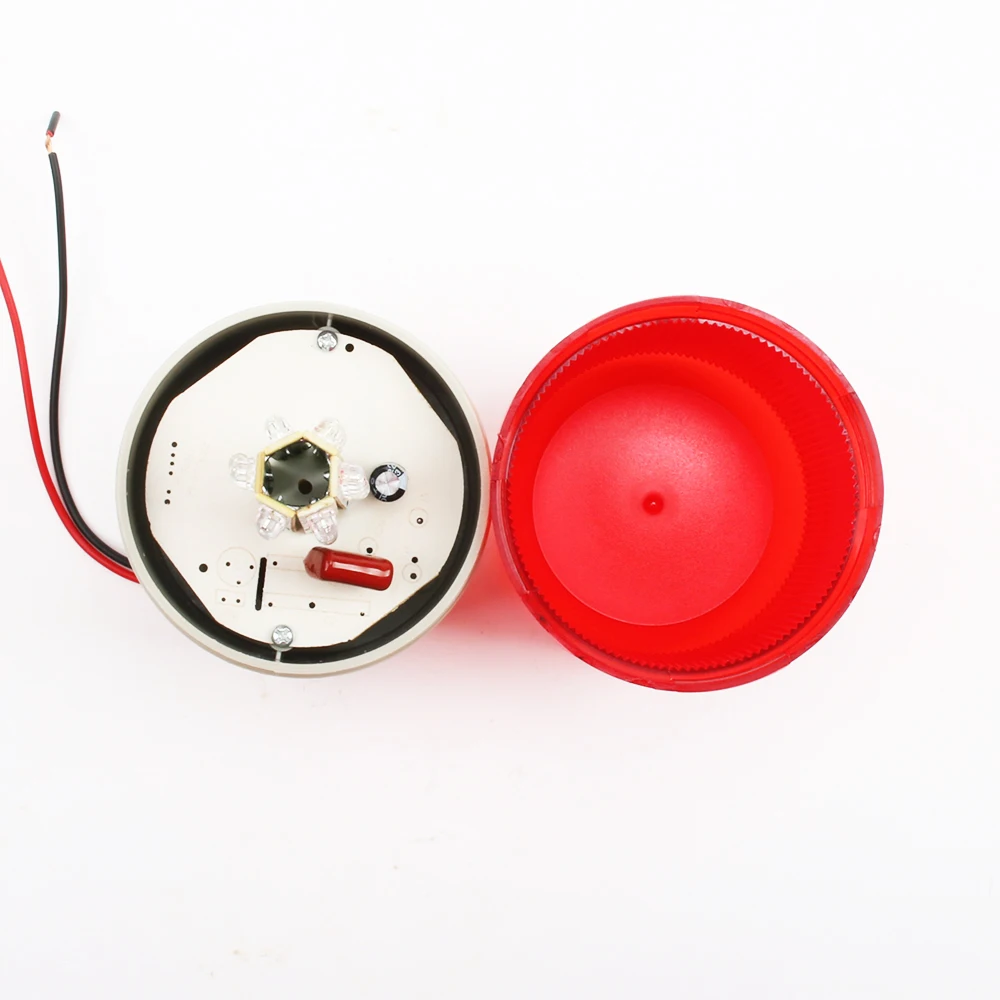 LED-1081 Buzzer/ No Buzzer DC12/24V AC110/220V LED Rotating Industrial Signal  Warning Light Red Yellow Blue Green