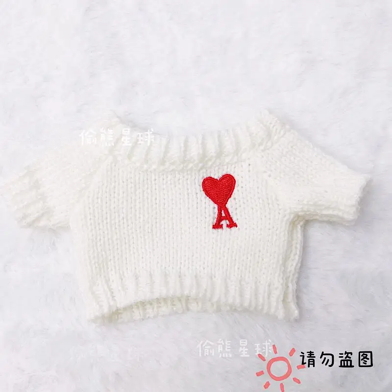 15cm baby clothes cotton doll 20cm doll clothes pants set white sweater 6