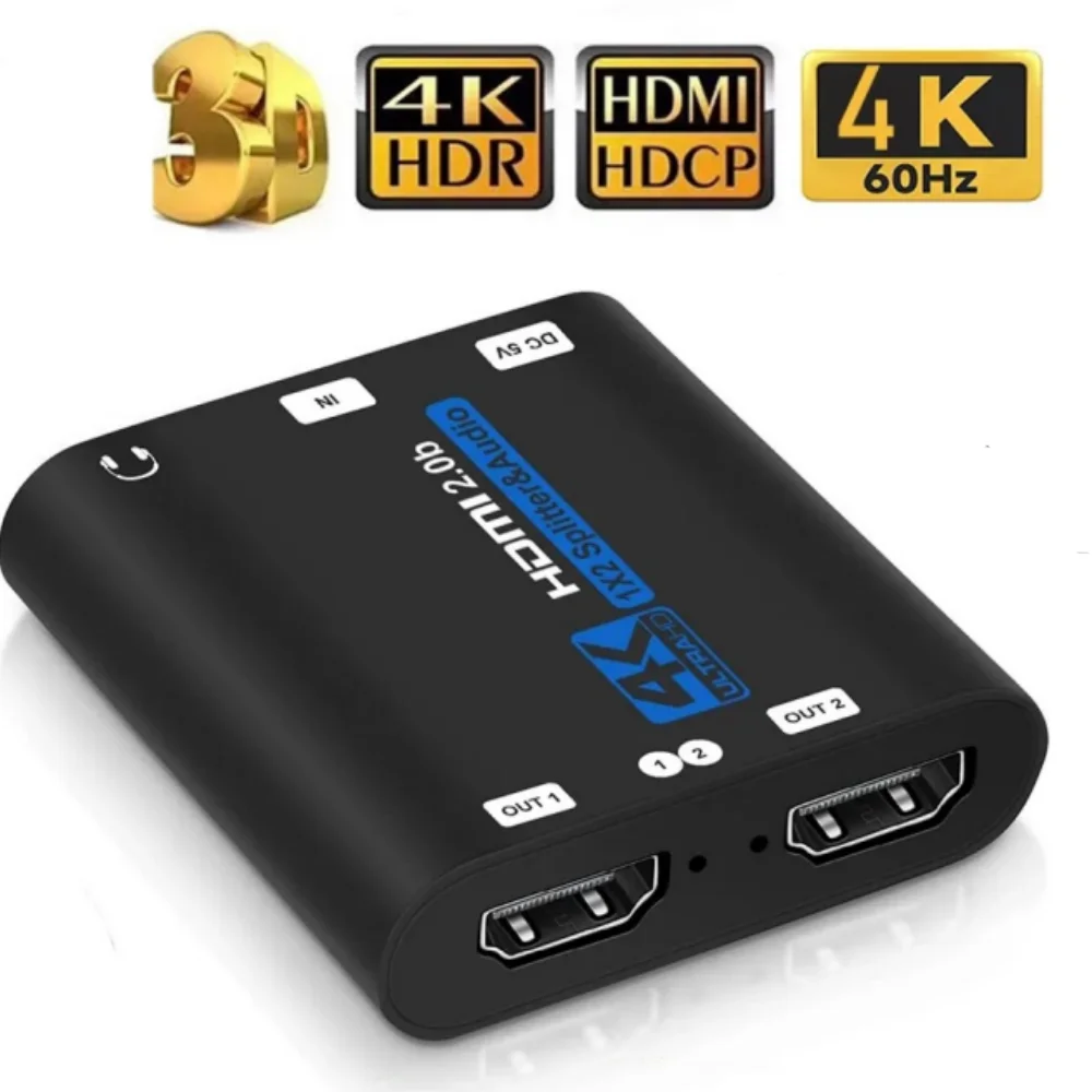 HDMI 1×2 4K 60Hz 4：4：4 HDR HDCP 2.2