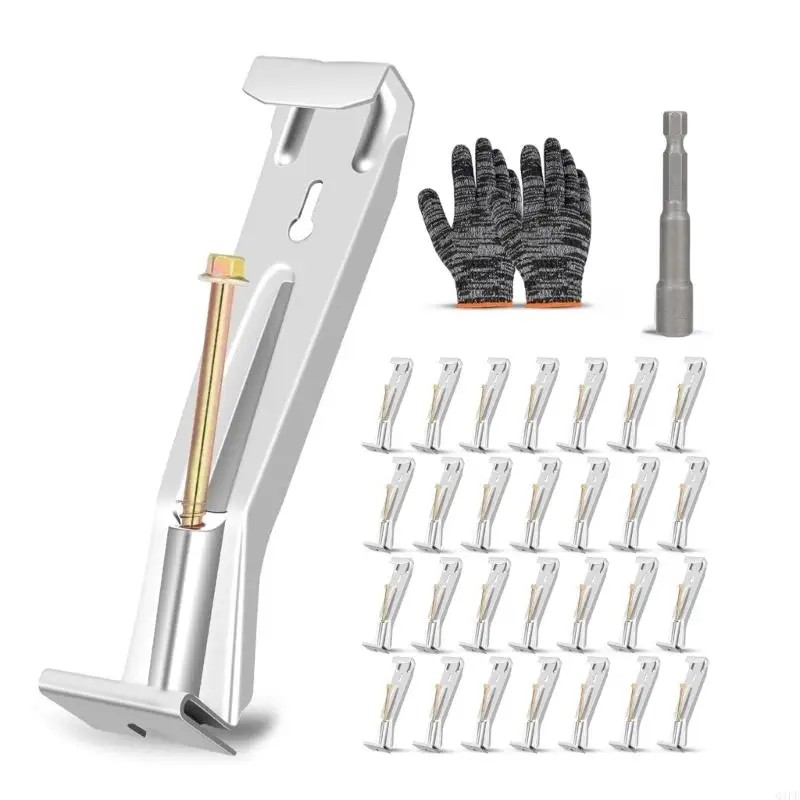Q1FD 28pcs Concealed Gutter Hangers 5 Inch Sturdy Brackets With Easy Installation
