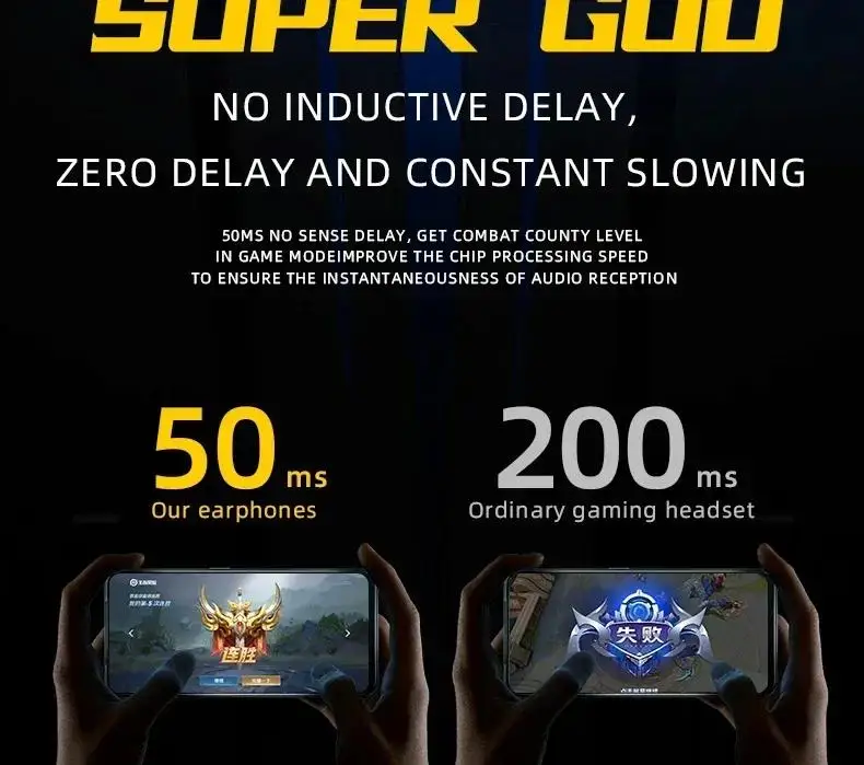 Description Picture 6 of itemG11 TWS Gaming Earbuds Wireless Bluetooth Earphones With Mic Bass Audio Sound Positioning 9D Stereo Music HiFi Headset For Gamer