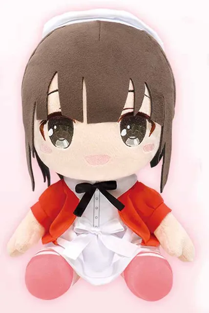 Cute Japan Anime Saenai Saekano How to Raise a Boring Girlfriend Fine Kato Megumi Big Plush Stuffed Toy Doll 30cm Kids Gifts