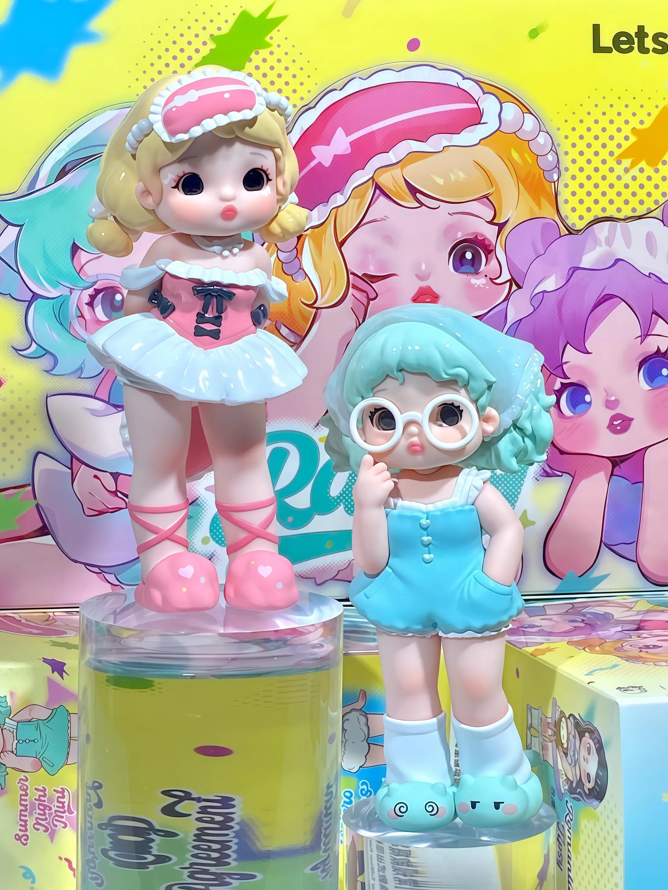 Pajama Party フィギュアボックス 4個入り Genuine Letsvan Ramy Pajama Party Series Blind Box Mystery Box
