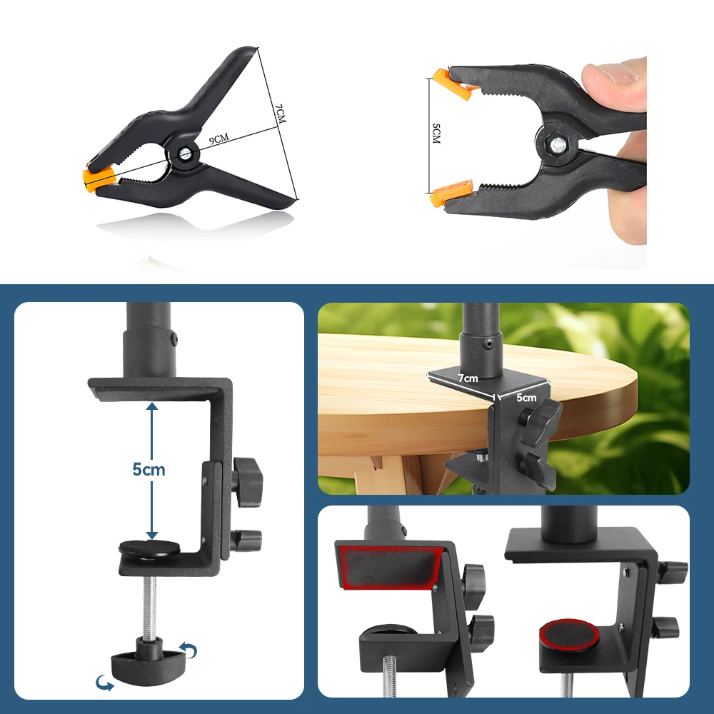Desktop T-Shaped Back Stand Adjustable Desktop Stand Suitable For Small Parts Camera Shooting Photography Background Clamp