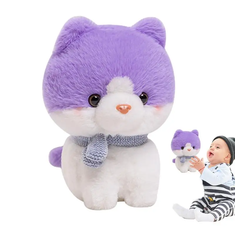

Мягкая плюшевая игрушка в виде кошки, милый котенок, животное, мягкая игрушка, мягкие игрушки для игр, спутники, подарок, Настольная кукла-хранитель, плюшевые игрушки