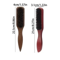 Brosse à cheveux en poils de sanglier (unisexe)-brosse à poils coiffants professionnelle sans parfum, adaptée aux cheveux épais/fins 6