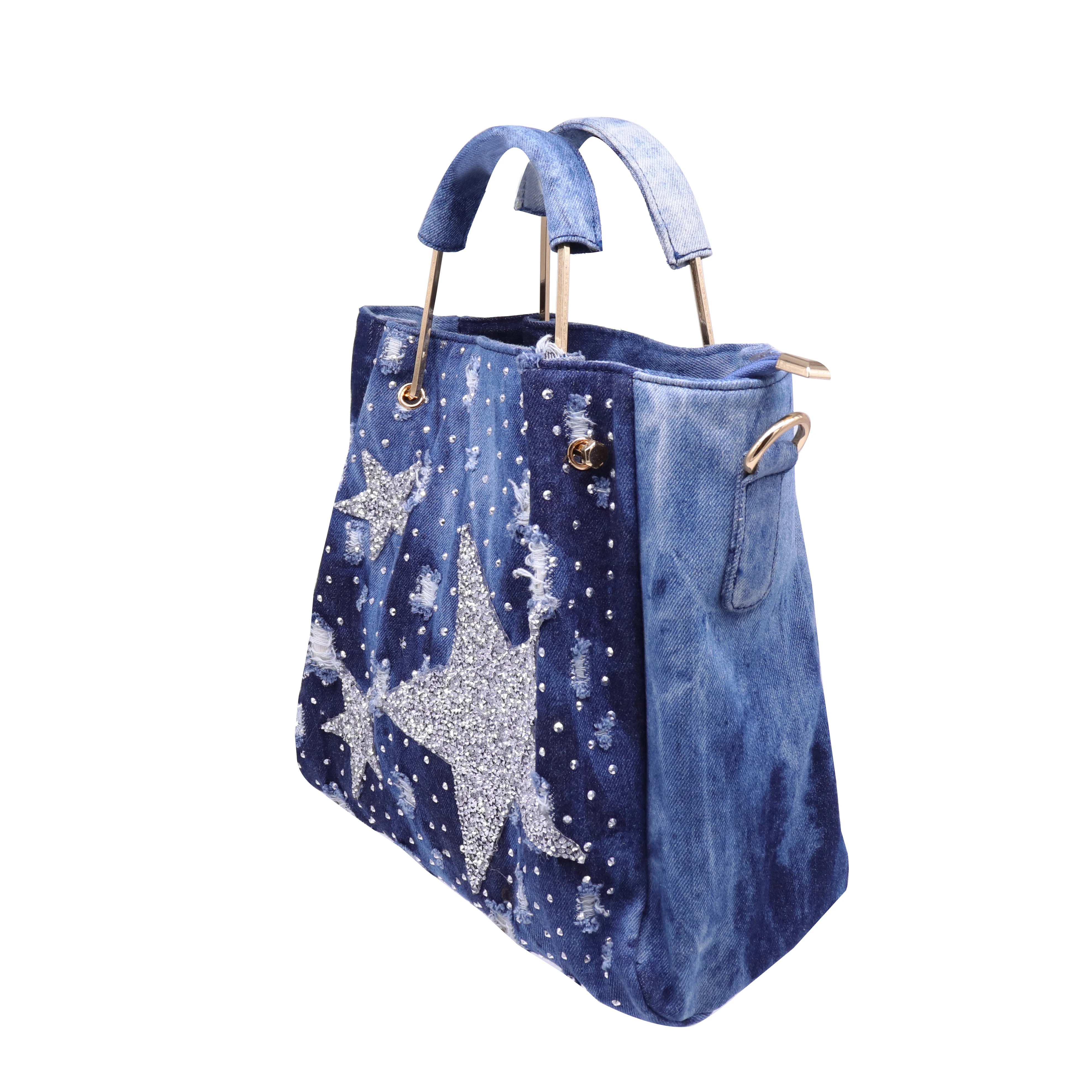 XIU LI brand 2024 new handbag women washed denim shoulder bag female  tote bag high quality zipper crossbody bag