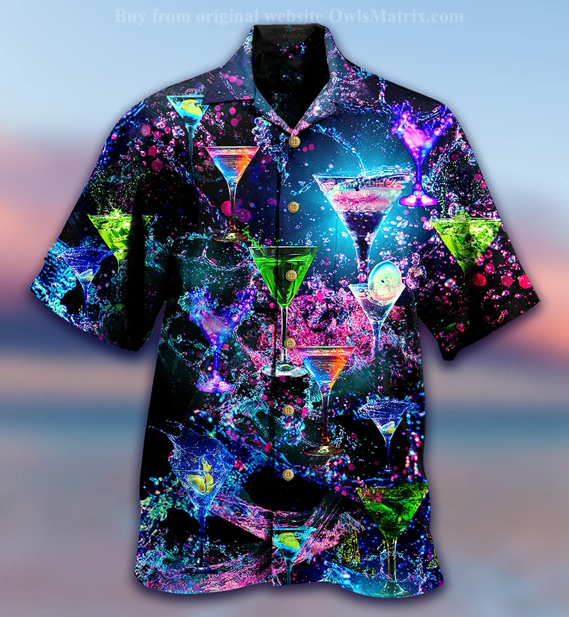 Hawaiian Shirt Men 3D Print Short Sleeve Cuban Tops Oversize Beach Bar Wear Summer Vacation