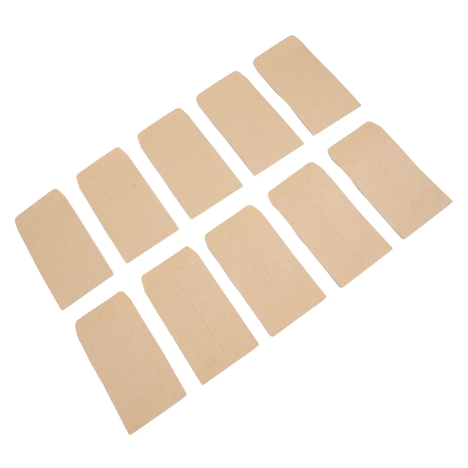 100 PCS Brown Envelopes Kraft  Paper Bags Mini Coin Packets Envelopes For Wedding Favors Birthday Favors 6*10cm 5