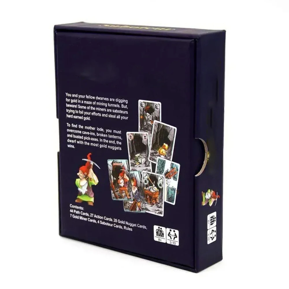 Description Picture 4 of itemBoard Game Cards Table Games Funny English Version Card Games For Families Party Dwarf Gold Mine Digging Miner Board Game