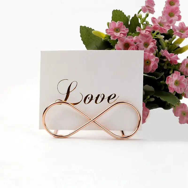 1PC Wedding Table Number Note Holders Metal Photos Clips Place Card Picture Menu Stand Desktop Party Anniversary Decoration