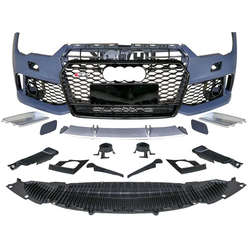 

Front Bumper With grill For Audi A7 RS7 Style High quality Car accessories Auto Body Kitl for tuning parts PP Material 2016-2018