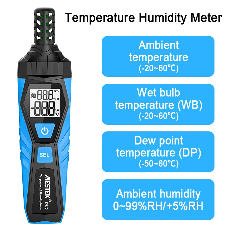 AIMILAR Termómetro interior Higrómetro digital Monitor de temperatura y humedad Magnético Tiene AIMILAR Termómetro interior Higrómetro digital Monitor de temperatura y humedad Magnético Tiene