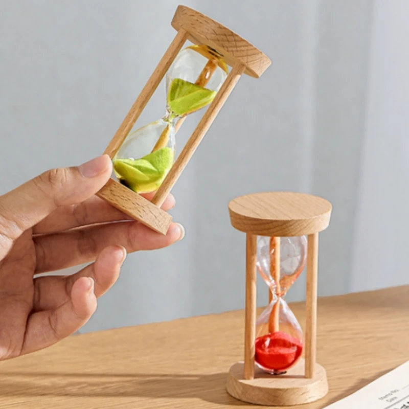 1-5 minuti più nuovo Timer a clessidra in legno decorazioni per il Desktop orologio di sabbia creatività clessidra cucina a clessidra per regali per bambini