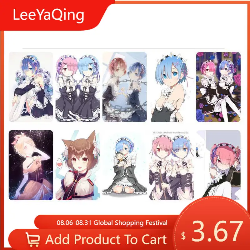 

Re:Zero kara Hajimeru Isekai Seikatsu Anime Stationery Stickers 10pcs Smooth Surface Kids Stickers Custom Stickers