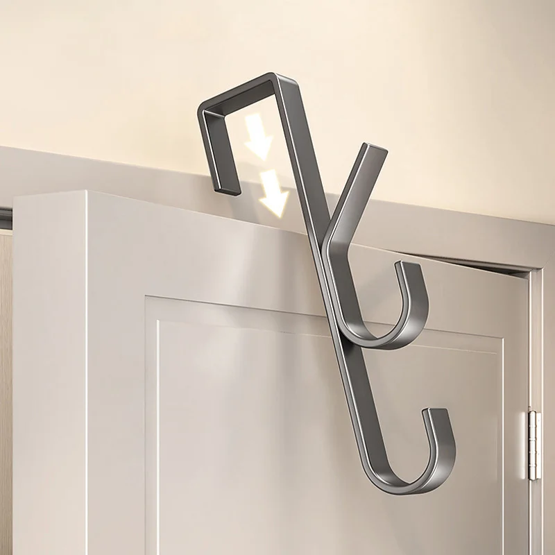 Door Hook Door Hanging Hook Free-Punch Door Back Type Metal Hat Coat Hanger