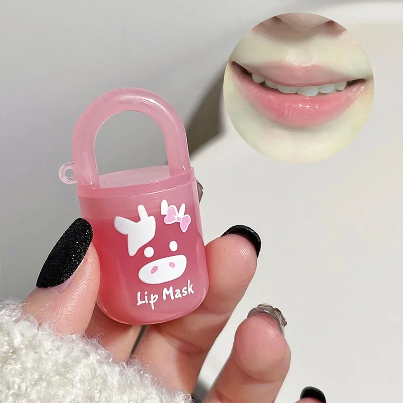 Lip Oil Night Sleep Maintenance Care Peach Jelly Lip Balm Moisturizing Long Lasting Anti-Cracking Plumper Korean Cosmetics