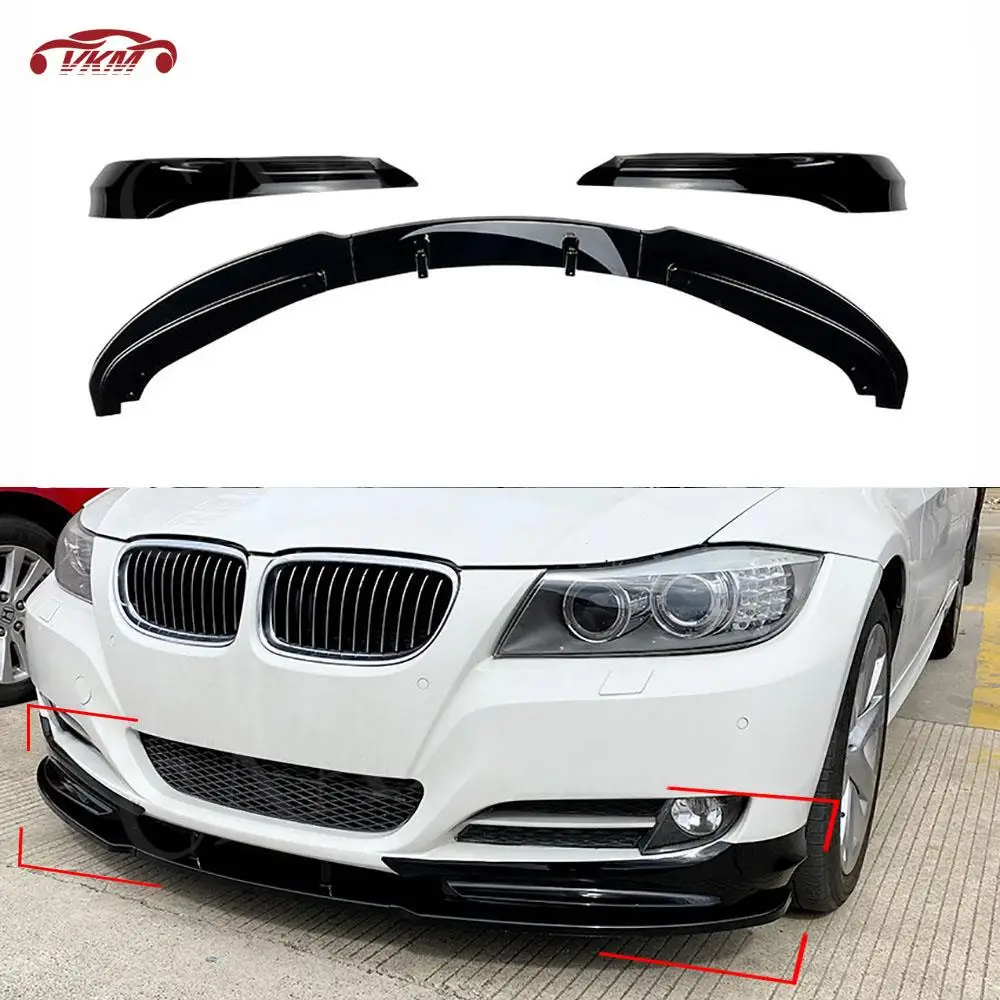 

ABS Car Front Bumper Lip Spoiler Splitter Cover for BMW 3 Series E90 E91 LCI 320i 2009 2010 2011 2012 Bodykits Car Accessories