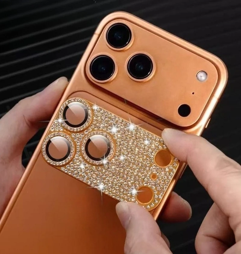 Diamond Camera Lens Protector with Glitter - Scratch-Resistant Cover