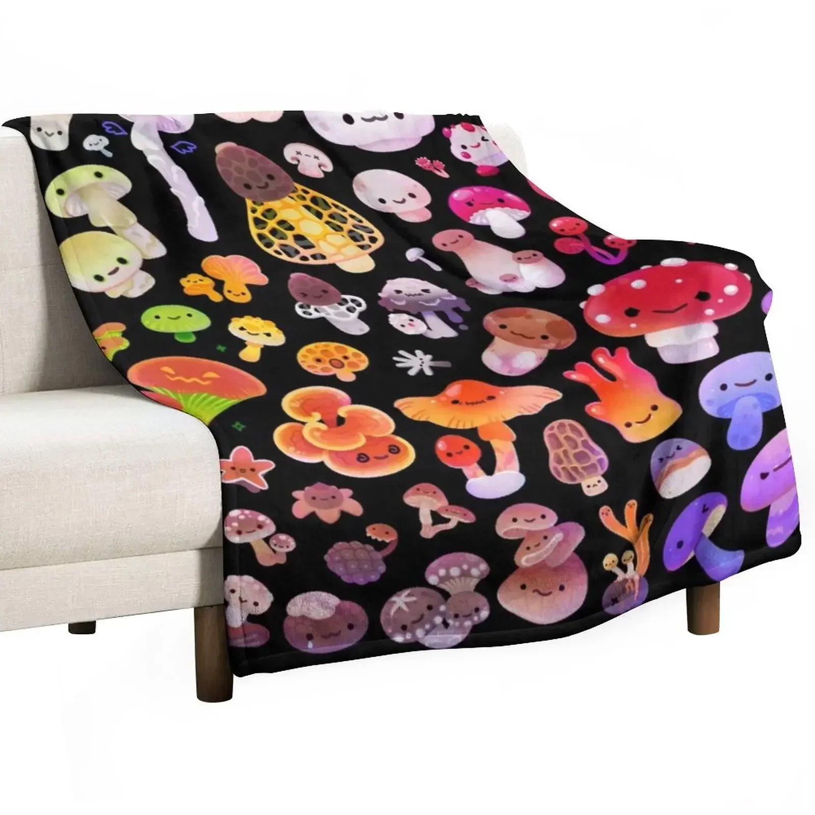 

Mushroom Throw Blanket christmas decoration christmas gifts Plaid Blankets